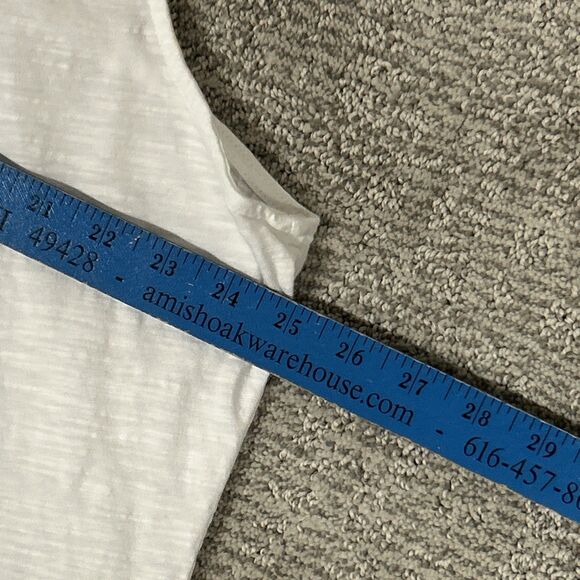 Fresh Produce Drape Dress Womens 3X White Cotton Tank Pockets USA Sleeveless New - Picture 8 of 9